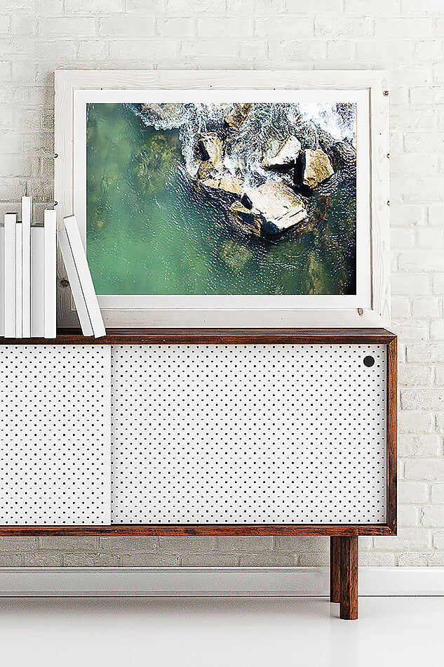 beach print water print green interior styling water and rocks print rock pool photograph coastal home natural interior