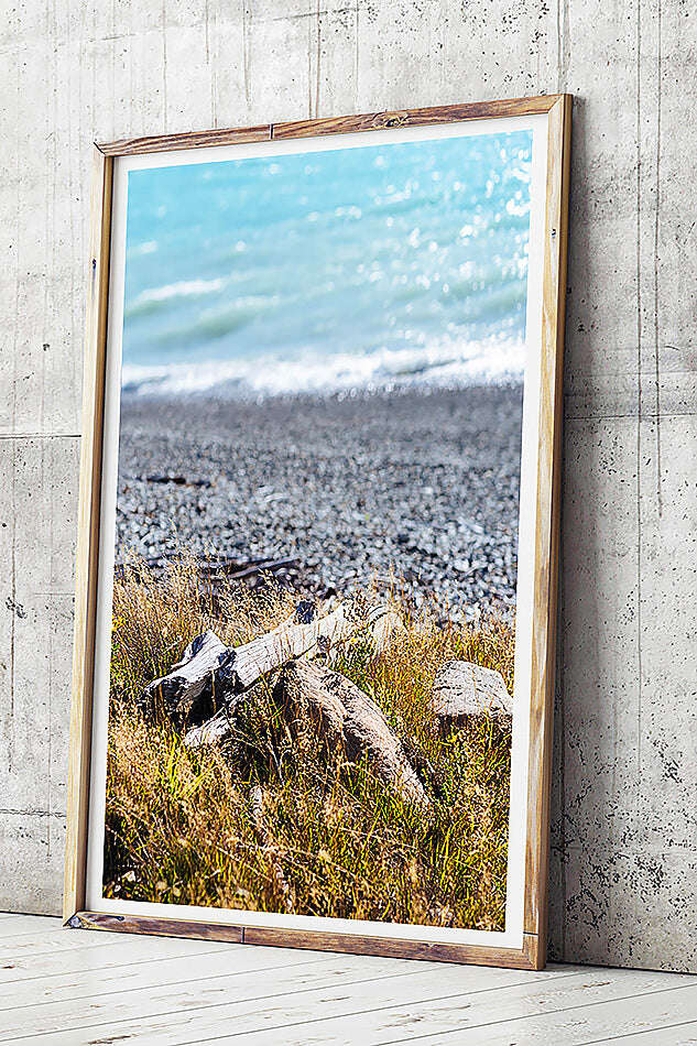 beach print coastal print new zealand lake tekapo