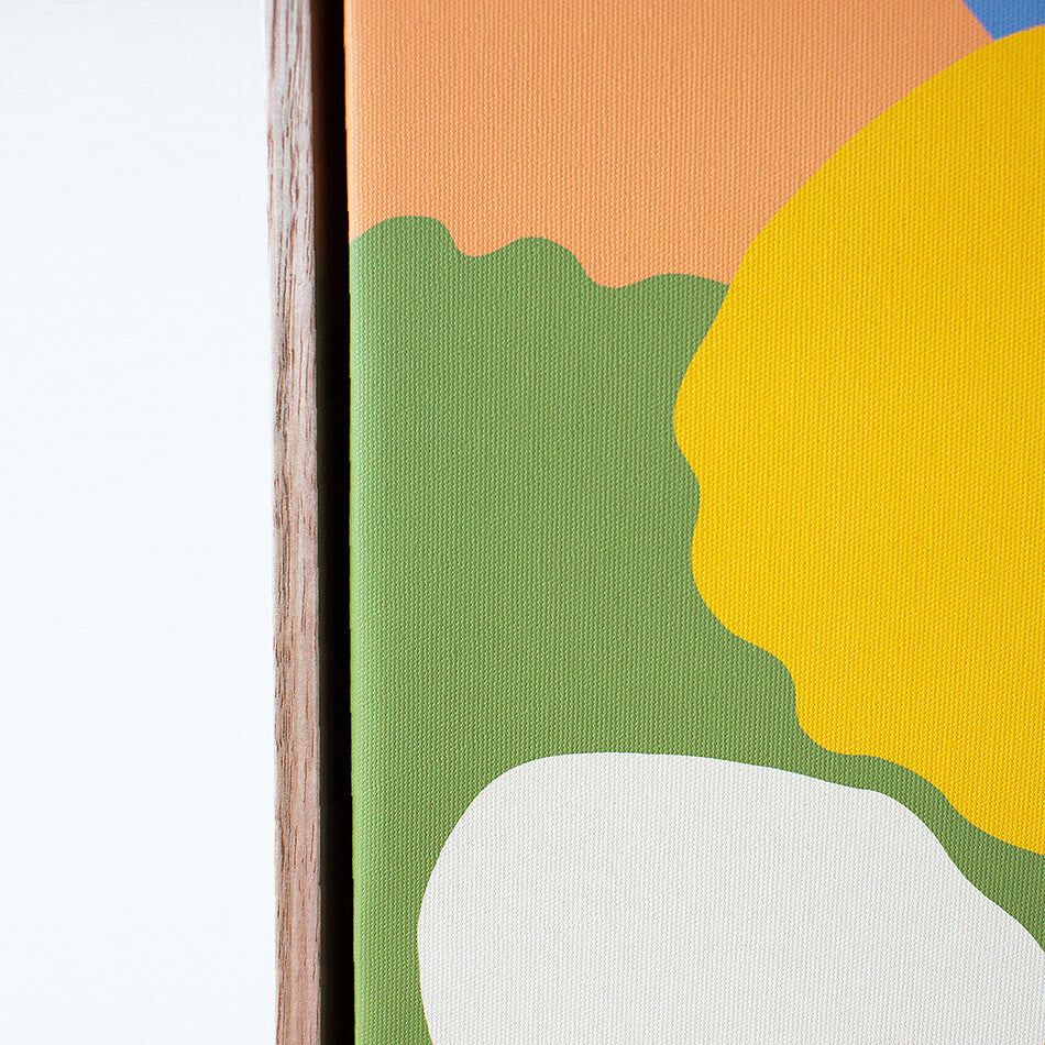 Canvas art print - close up of colours
