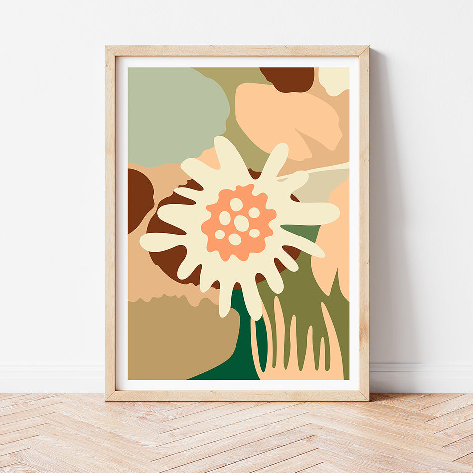 Colourful Flower Print - good vibrations!