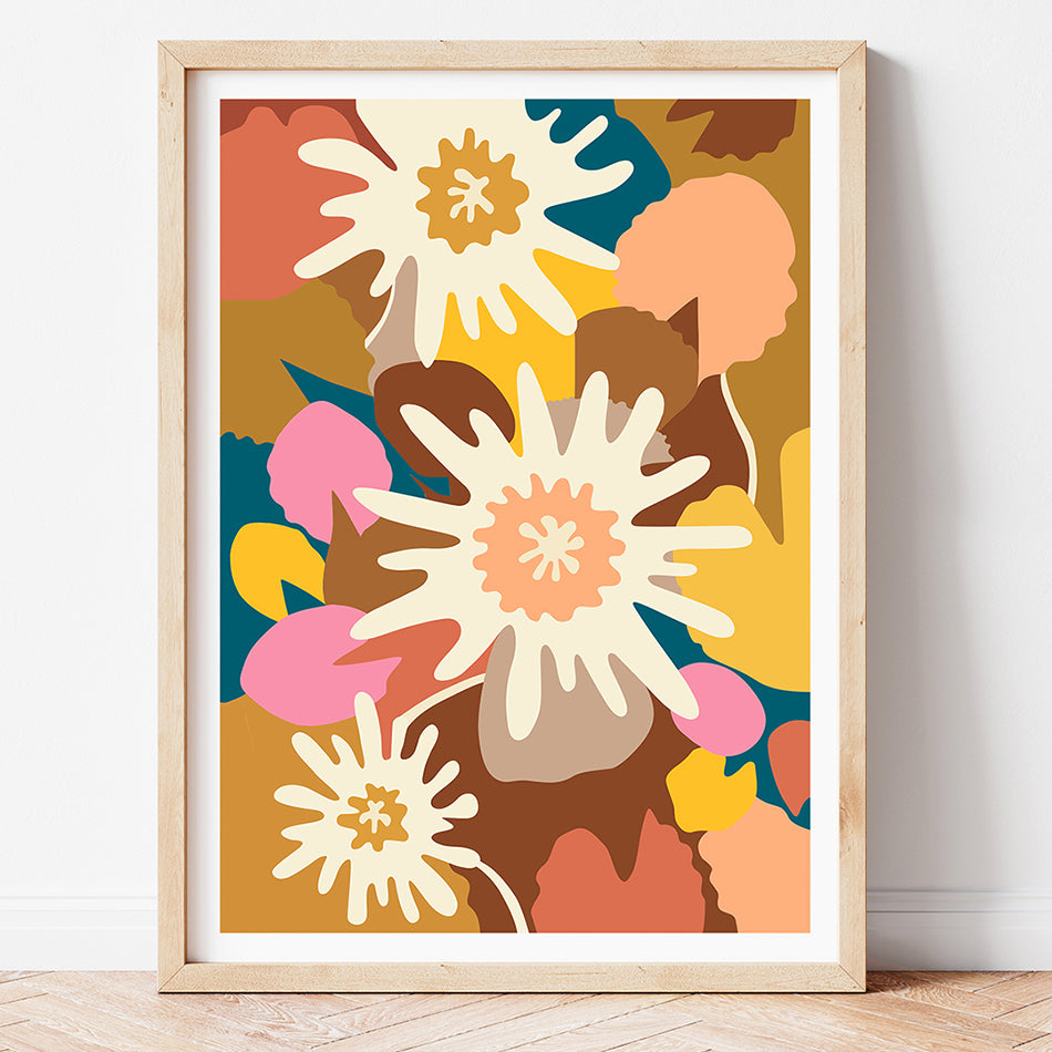 Brisbane artist / flower art print / GARDEN MELODY III