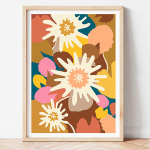 Brisbane artist / flower art print / GARDEN MELODY III