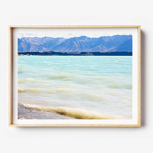 Beach Print / Water Print / New Zealand Print / Lake Tekapo Print