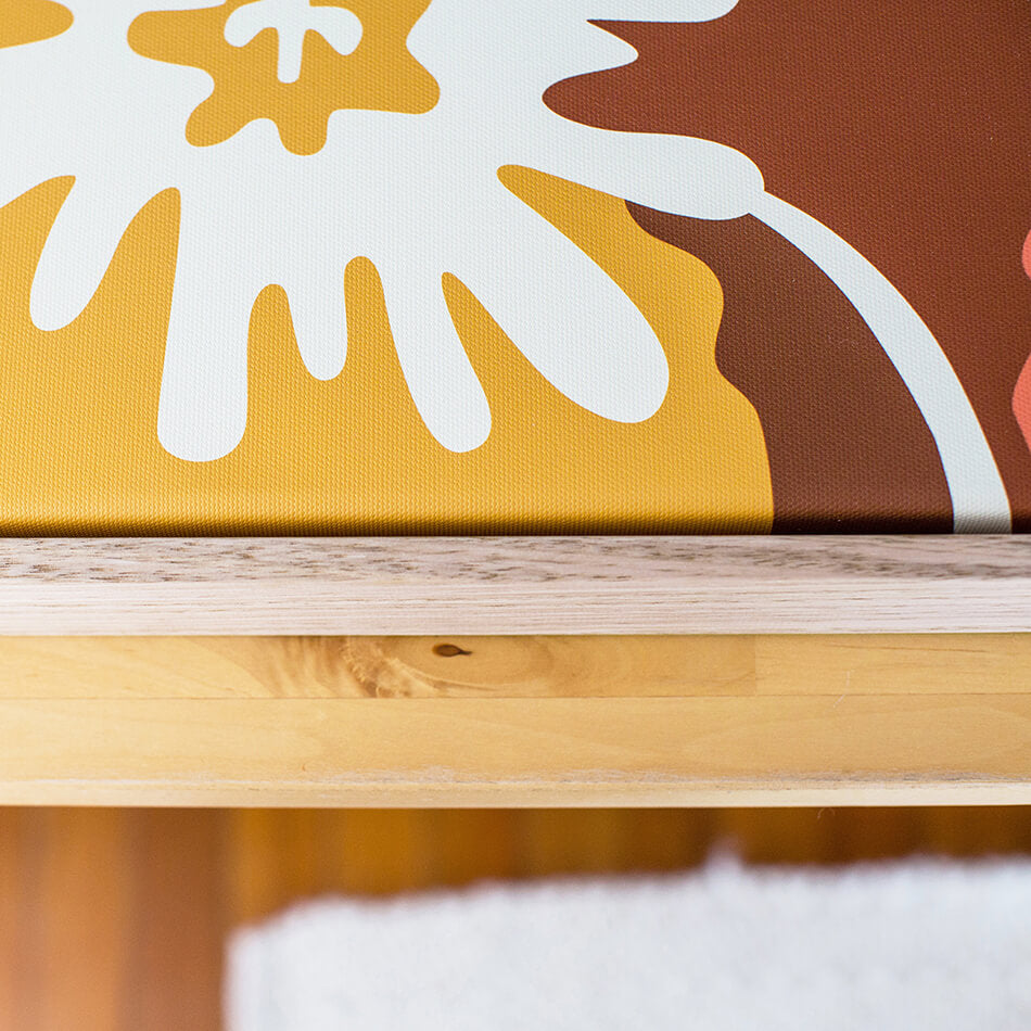 Canvas Printing with Oak Framing