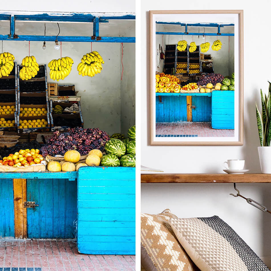 Morocco Travel Photography, Beach Print, Coastal Interior
