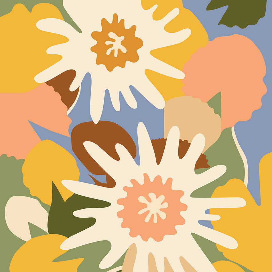 Colourful flower artwork / brisbane artist