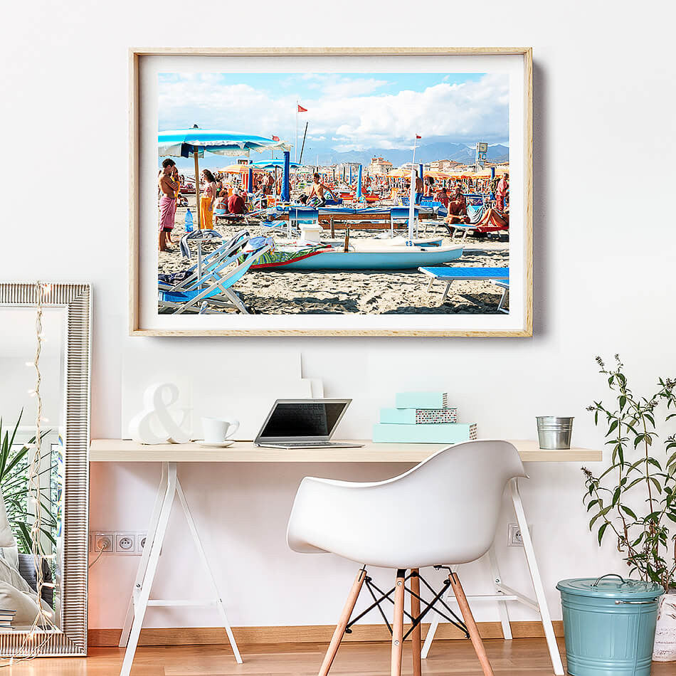 Coastal Photography Print / Beach Photo Print / Framed Art Mediterranean