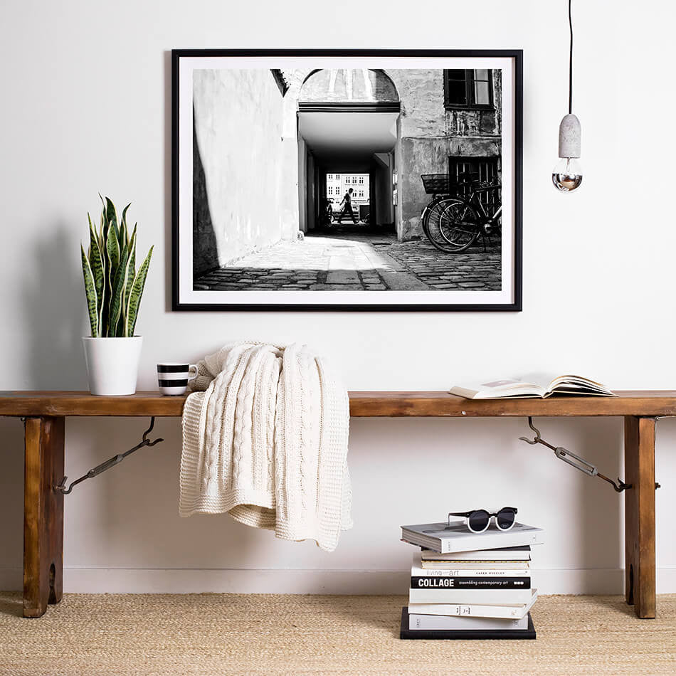 Black and White print, black and white photography, Copenhagen