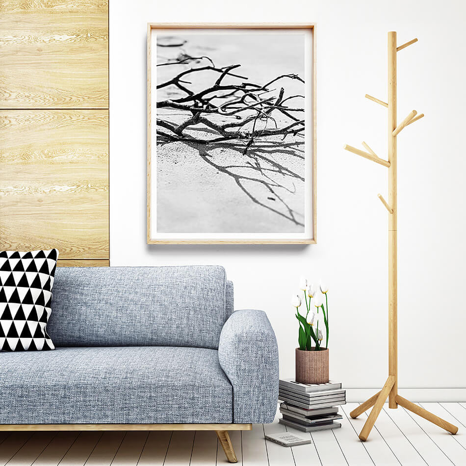 Black and White Photography / Monochrome Print / Beach Print