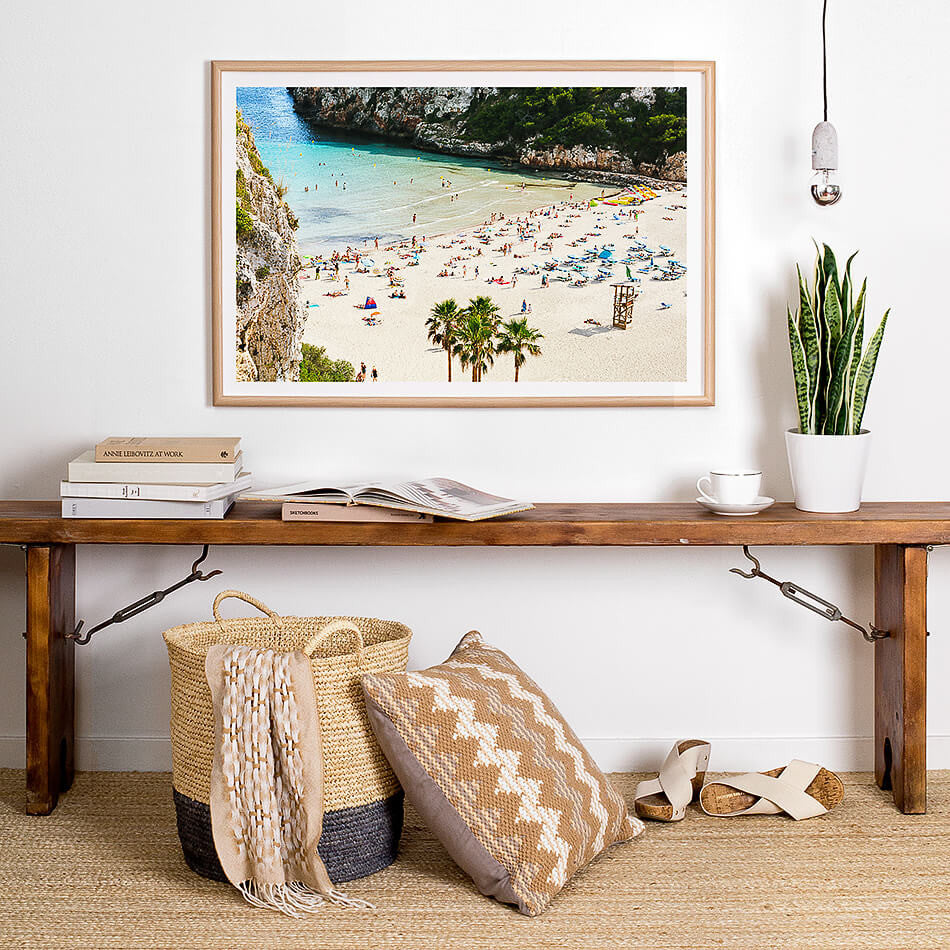 Beach Photography Artwork / Framed Coastal Interior Decor / Beach Print / Spain