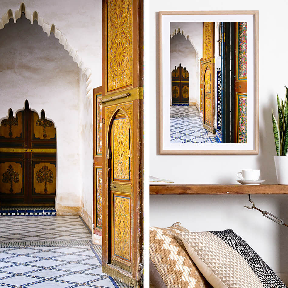 Moroccan Decor / Morocco Travel Photographic Prints / Bahia Palace