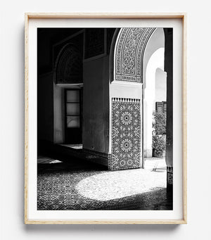Moroccan Decor / Black and White Photography / Morocco Travel Photography