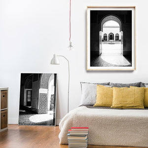 Moroccan Decor / Morocco Travel Photography / Black and White Print