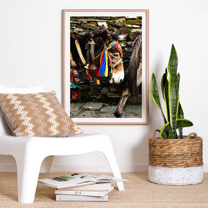 Rustic art print / nepal photographic print / framed artwork