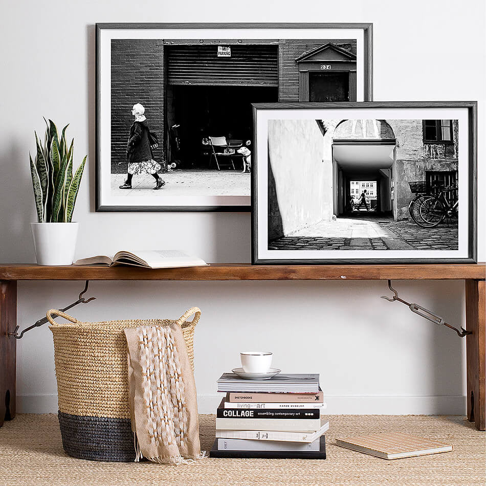 new york print / black and white photography / monochrome print