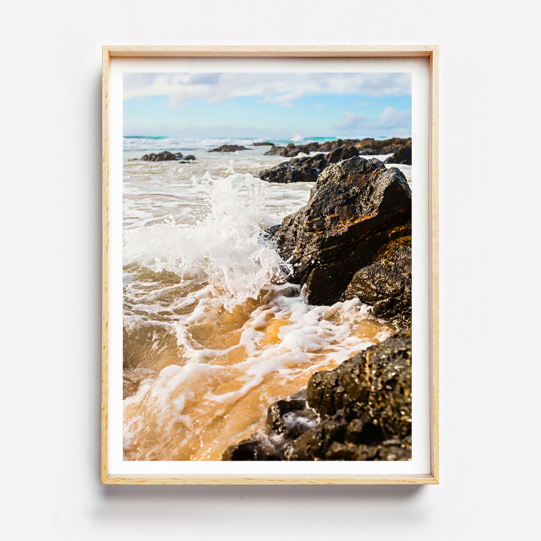 Beach Print, Photographic Beach Wall Art, Byron Bay Travel Photography