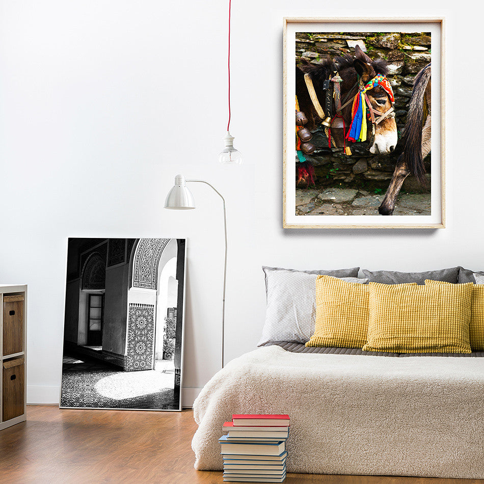 Photo Art Print / Moroccan Decor / Nepal Photographic Print / Framed Artwork