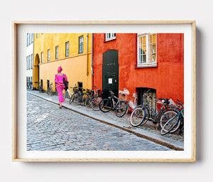 Wall Art / Copenhagen Travel Photography / Vibrant Photo Print / Street Photo Print