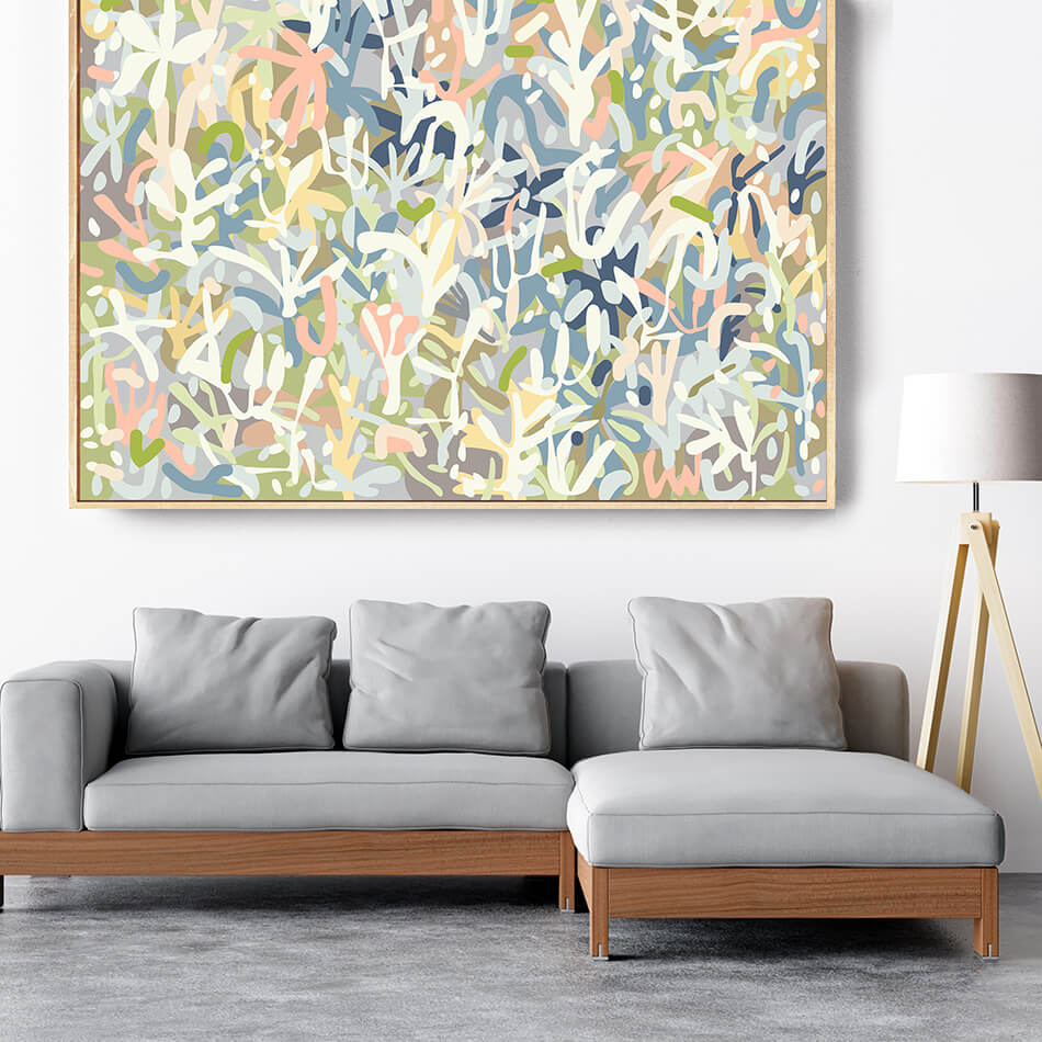 pastel toned art print canvas print