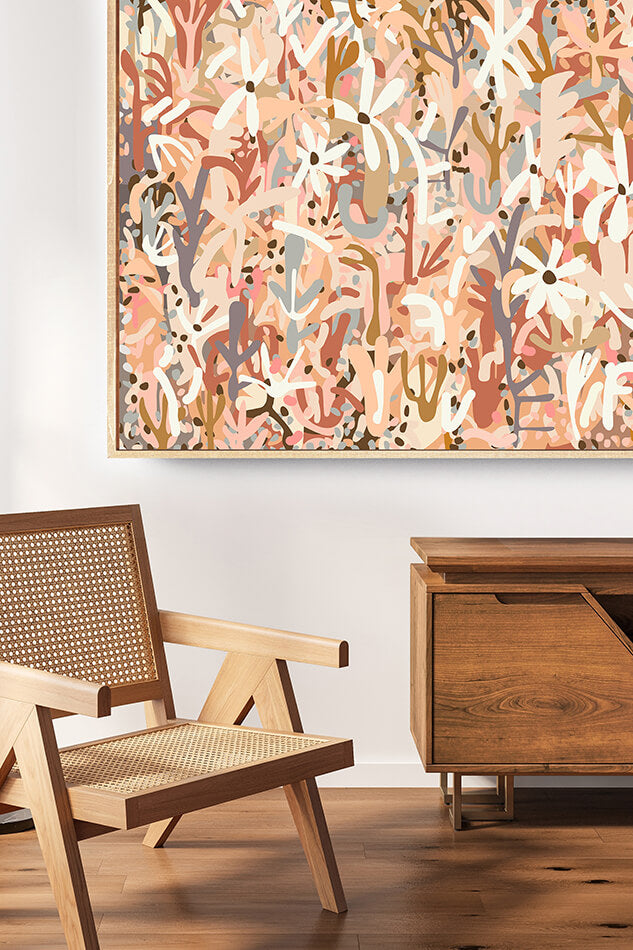 canvas art print natural tones for the natural interior