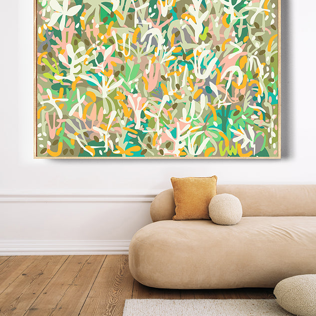 colourful canvas print abstract brisbane artist