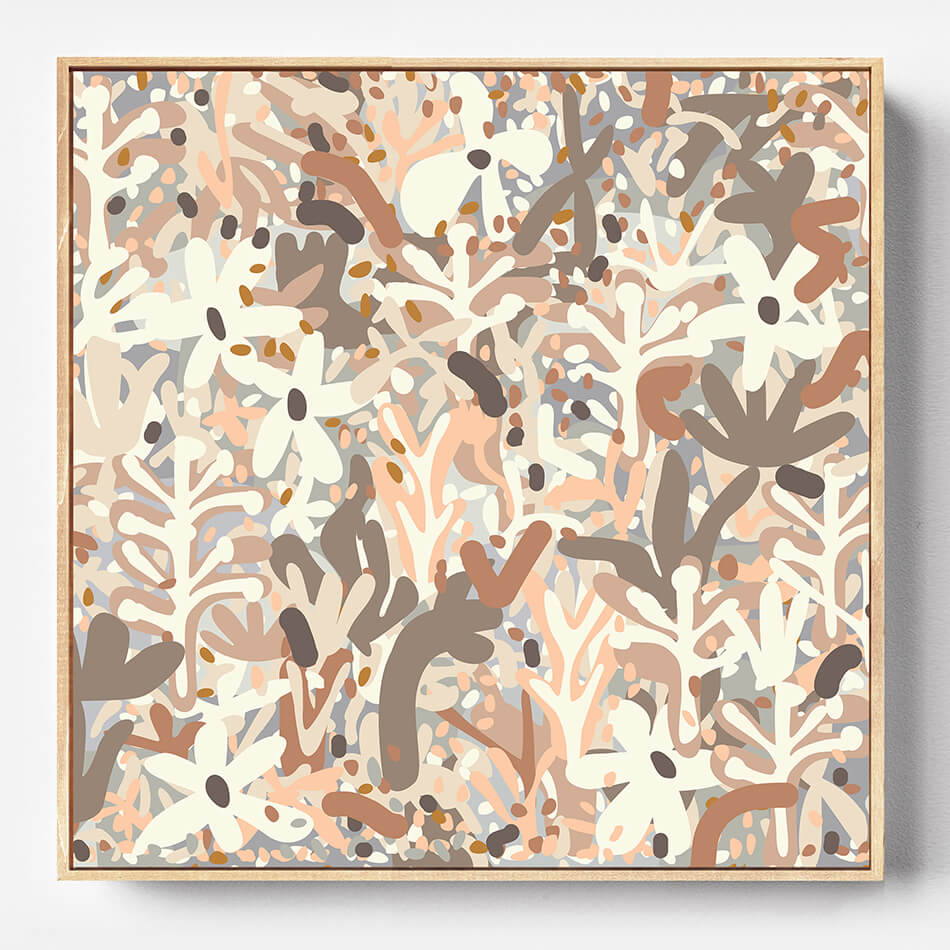 neutral art print canvas print botanical art