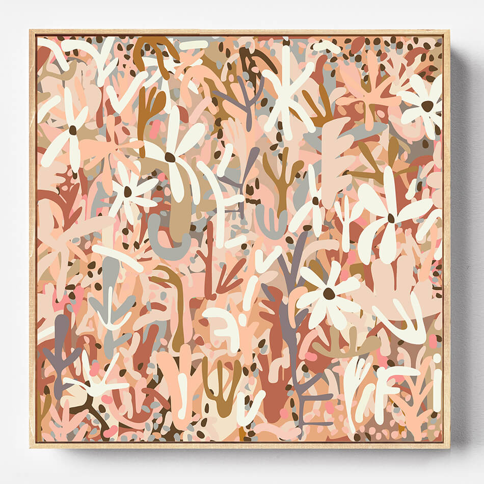 natural toned artwork for home interior canvas print