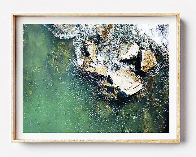 beach print water print green interior styling water and rocks print rock pool photograph coastal home natural interior