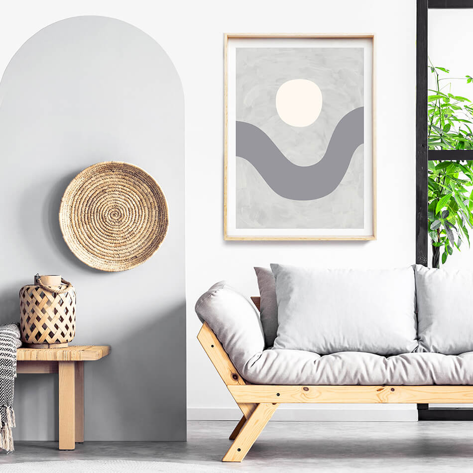 Valley on Dusk / Abstract Print