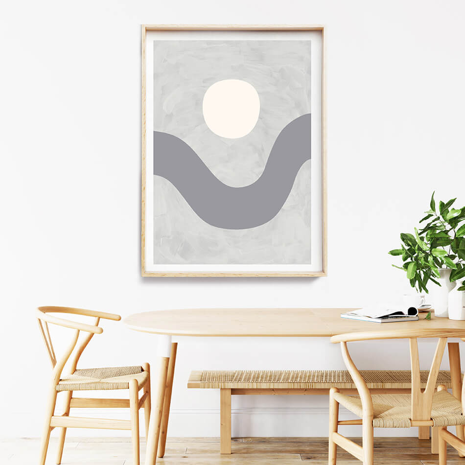 Valley on Dusk / Abstract Print