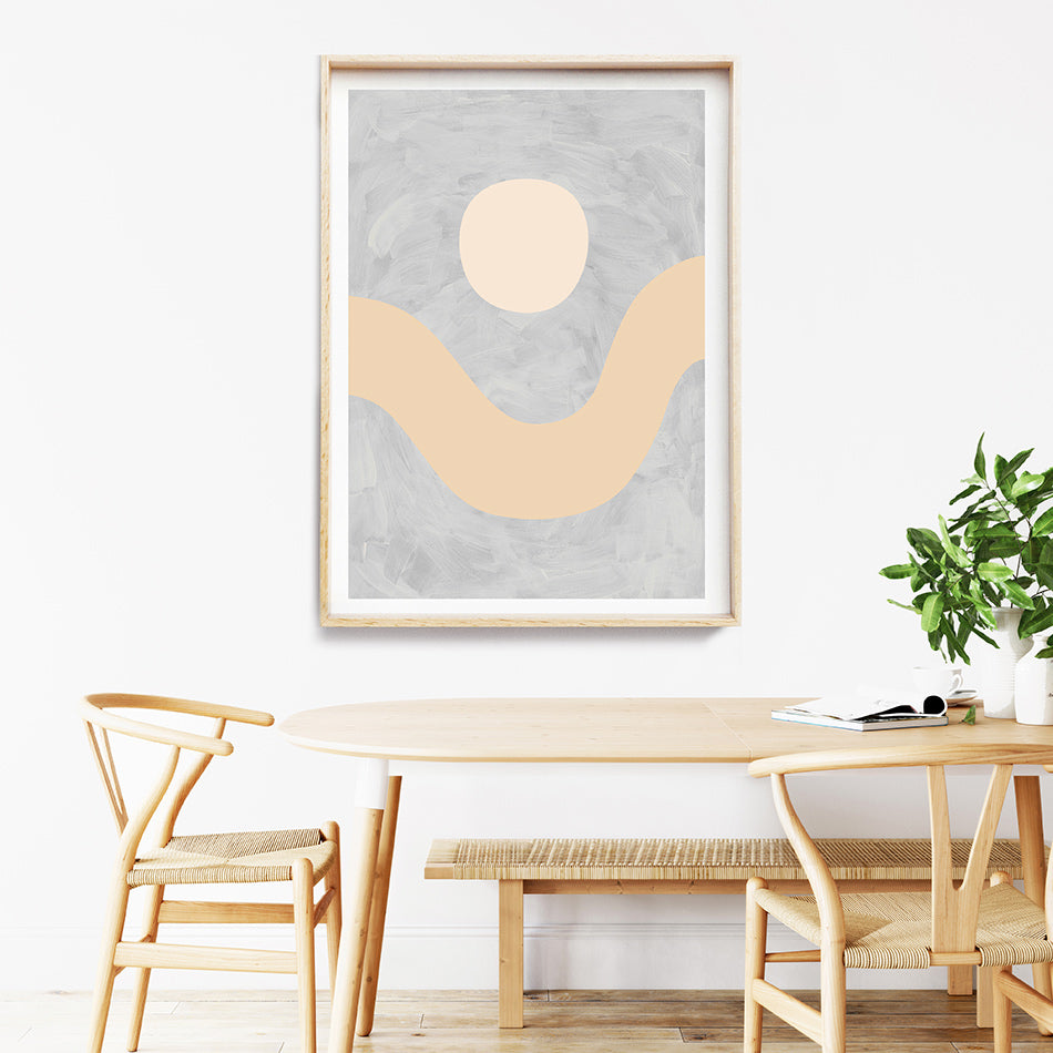 The Valley on Dusk II / Abstract Print