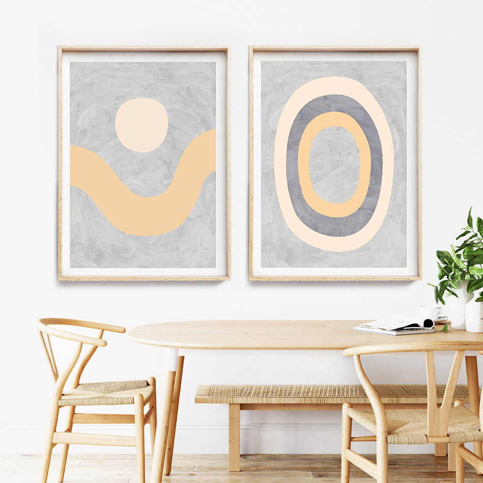 The Valley on Dusk II / Abstract Print