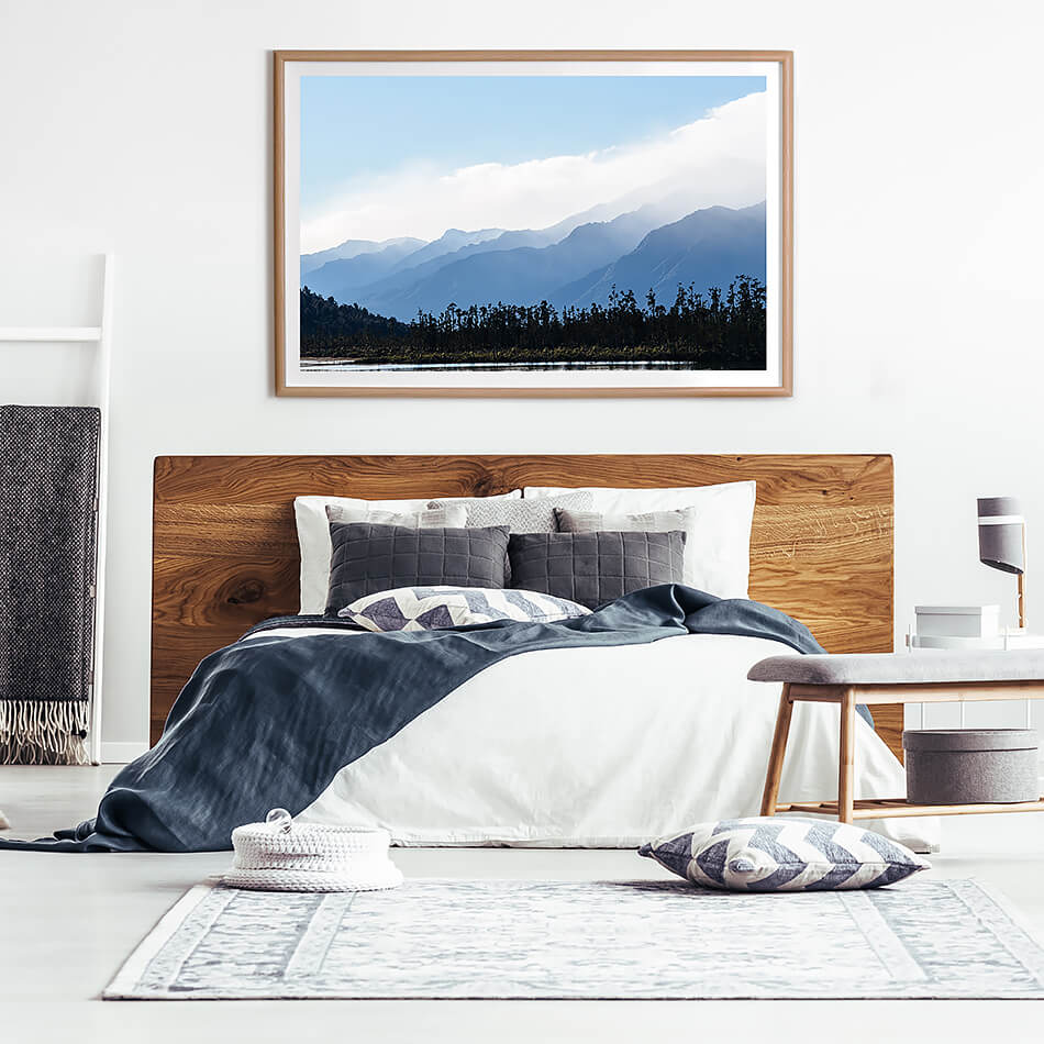 new zealand mountains print mountains print for monochrome interior abstract mountains print nature print blue interior print