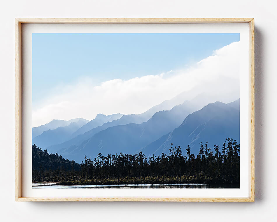 new zealand mountains print mountains print for monochrome interior abstract mountains print nature print blue interior print