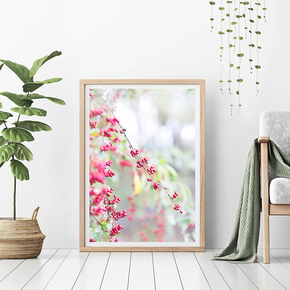 red interior wall art red photographic print natural interior new zealand plant natural interior art