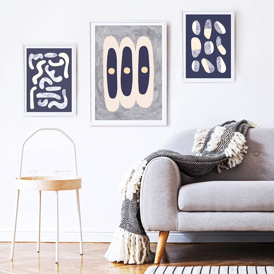 Ships in the Night IV / Abstract Print