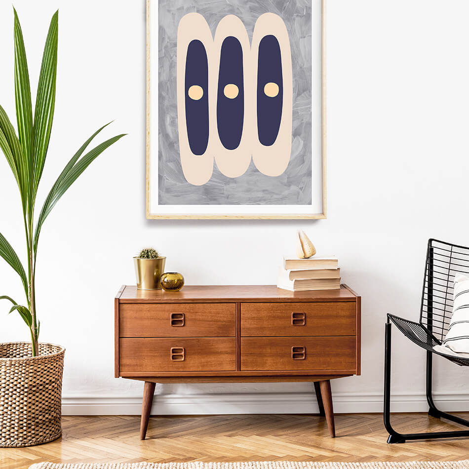 Ships in the Night IV / Abstract Print