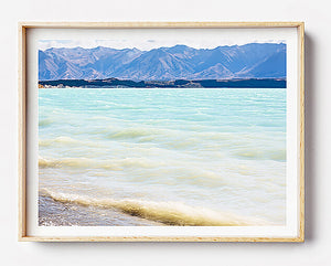 beach print for coastal wall art new zealand lake tekapo new zealand south island coastal home natural interior