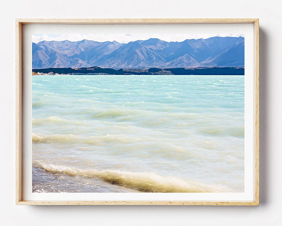 beach print for coastal wall art new zealand lake tekapo new zealand south island coastal home natural interior
