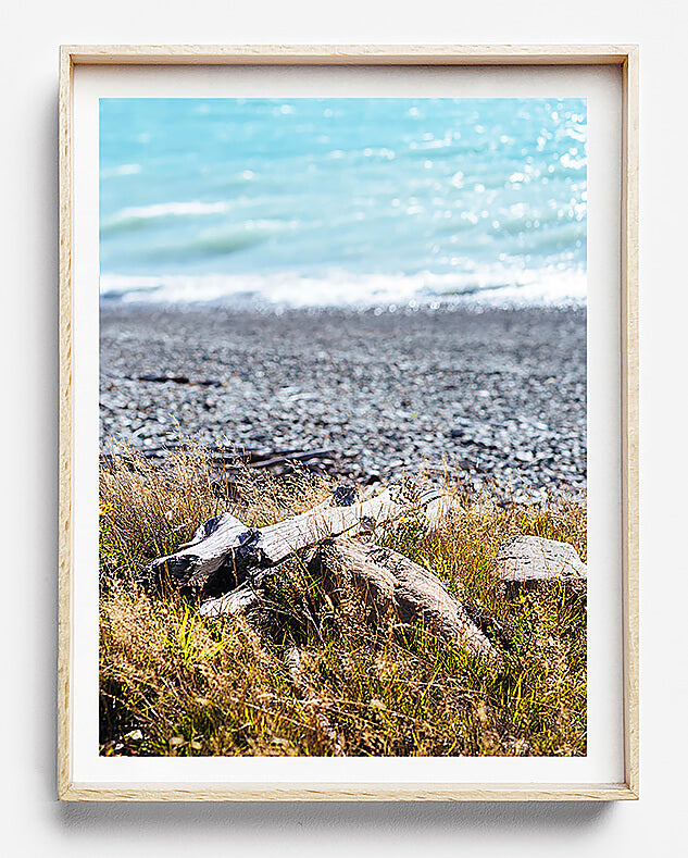 beach print coastal print new zealand lake tekapo