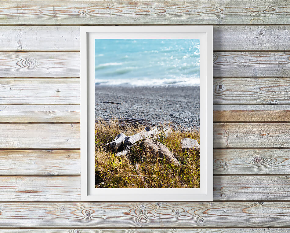 beach print coastal print new zealand lake tekapo