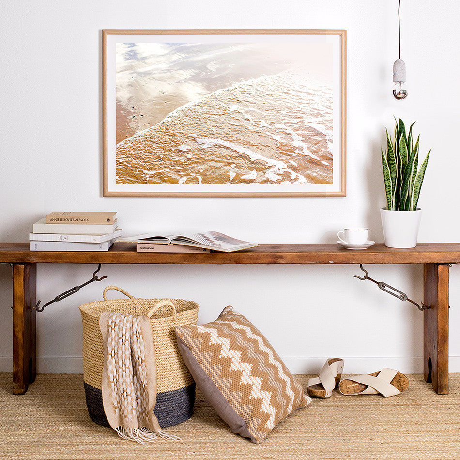 beach framed print coastal home wares beach interior natural toned homewares ocean photography print nature photography freedom furniture