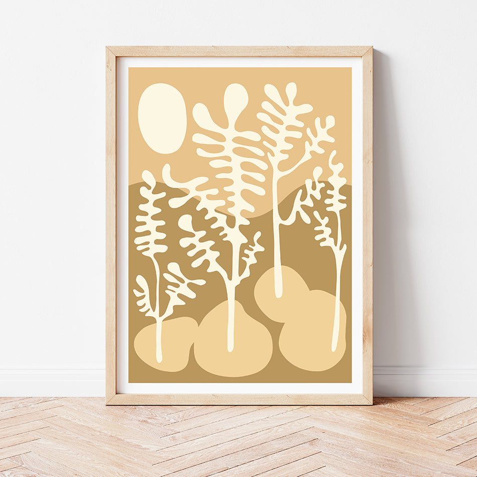 cream toned neutral toned art print white art print natural interior