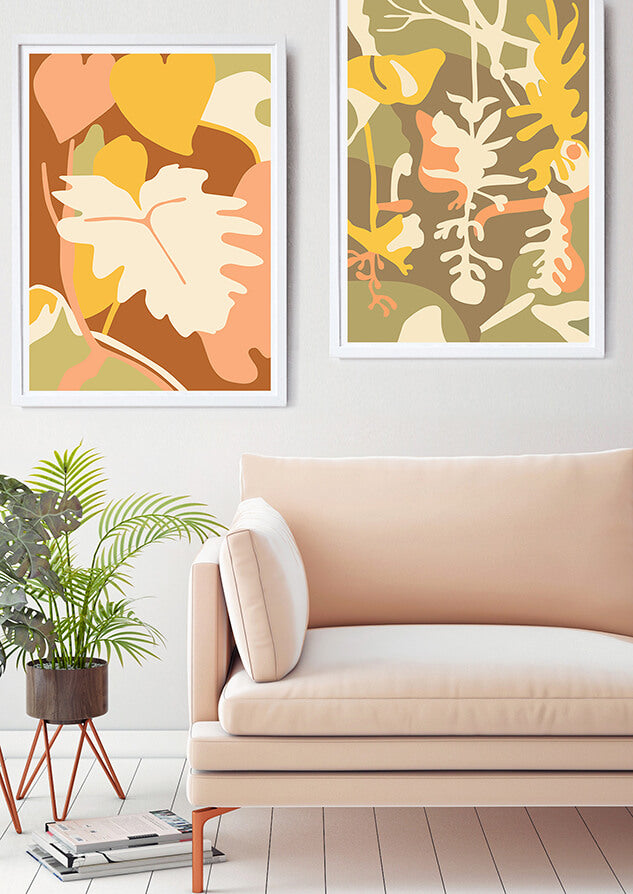 pastel toned art print pastel coloured artwork by Brisbane artist colourful print design