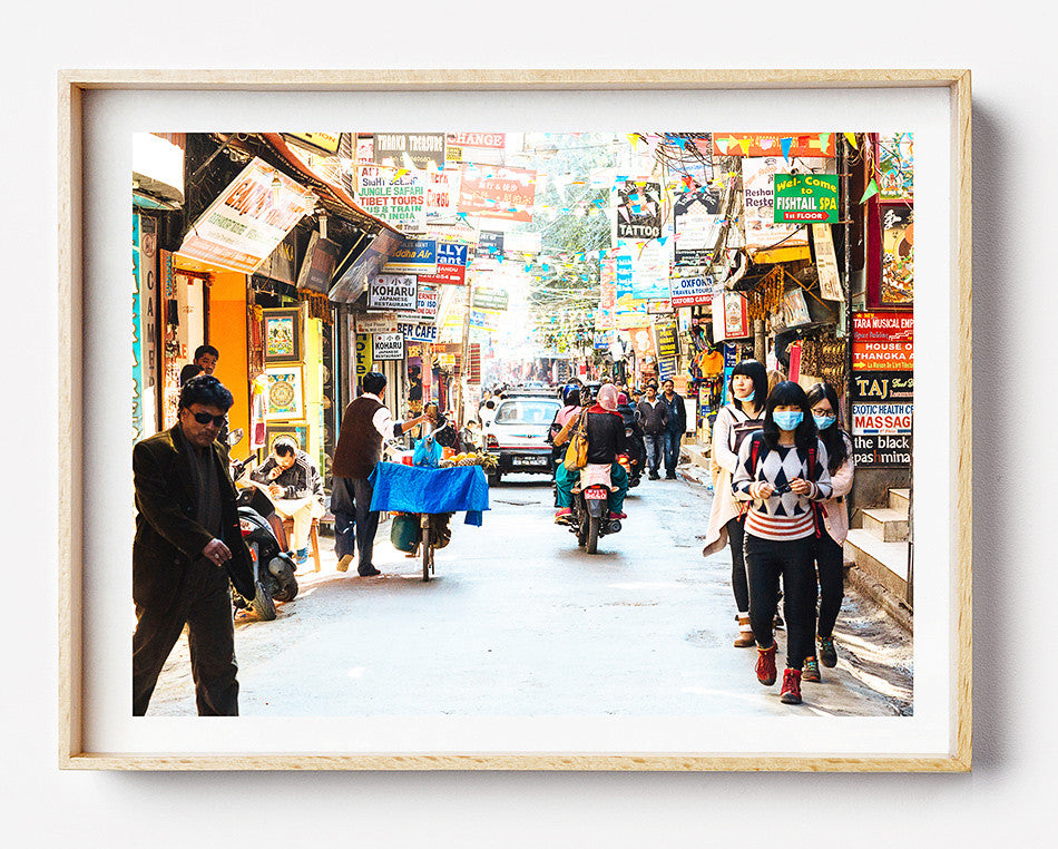 Photo art for wall fine art photographic print for home interior ikea ribba frame print travel photography of Thamel Nepal photography at Thamel Kathmandu Nepal taken by a brisbane photographer australian print photographic print photographic print shop brisbane photographic prints for the home framed art prints brisbane