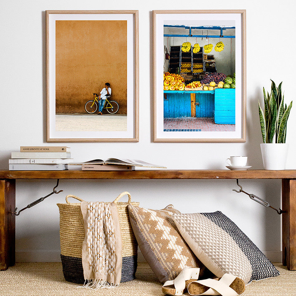 moroccan home wares rustic artwork marrakesh market photography photo print framed photographic print