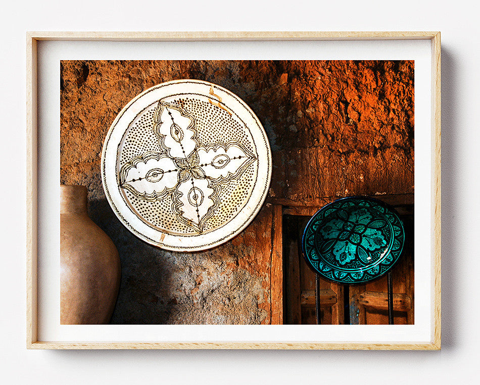 Photo art for wall fine art photographic print for home interior ikea ribba frame print travel photography of moroccan handcrafted ceramic pottery photography artwork print in Atlas Mountains marrakech morocco taken by a brisbane photographer australian printphotographic print shop brisbane photographic prints for the home decor wall art framed art prints brisbane