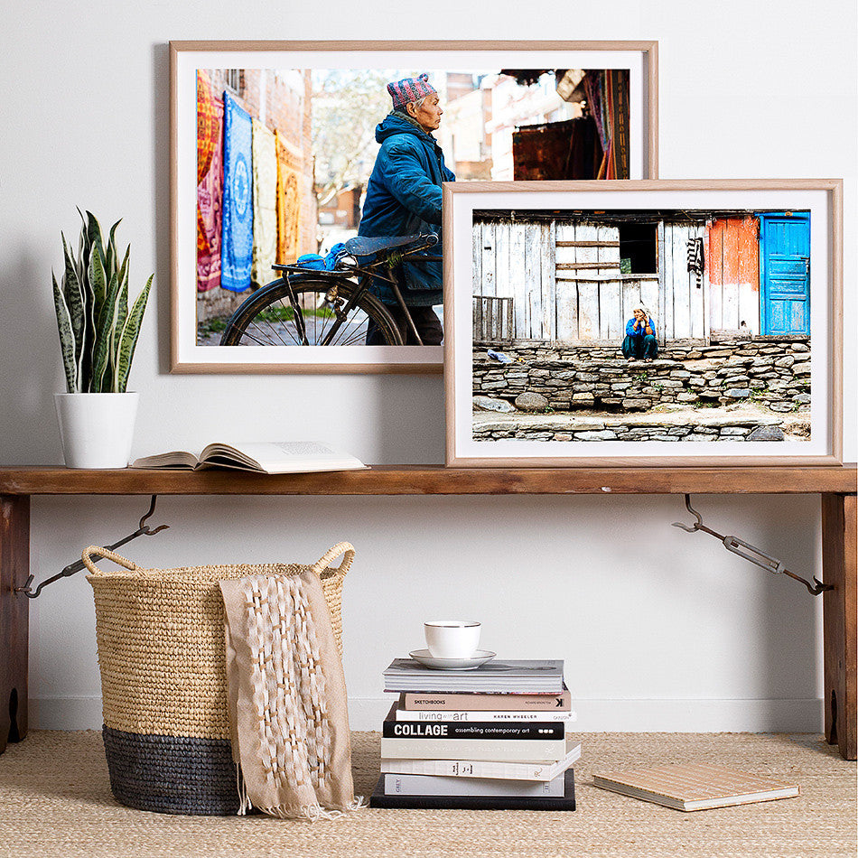 framed nepal photography photo print for wall kathmandu street photography home wares artwork