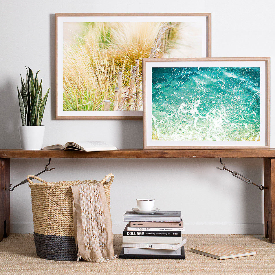 ocean beach artwork print coastal home design interior styling beach print framed artwork