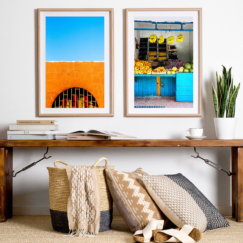 vibrant artwork beach photography coastal home minorca mediterranean photography beach print homewares colourful interior design